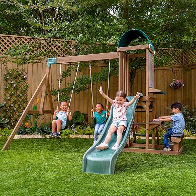 KidKraft Wilderness Point Wooden Swing Set