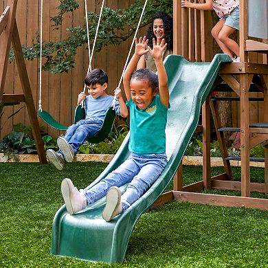 KidKraft Wilderness Point Wooden Swing Set