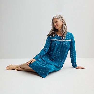 Women's Croft & Barrow® Long Sleeve Nightgown