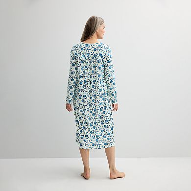 Women's Croft & Barrow® Long Sleeve Nightgown