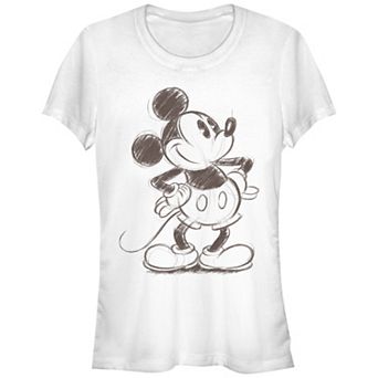 Disney's Mickey Mouse Happy Sketch Juniors' Graphic Tee