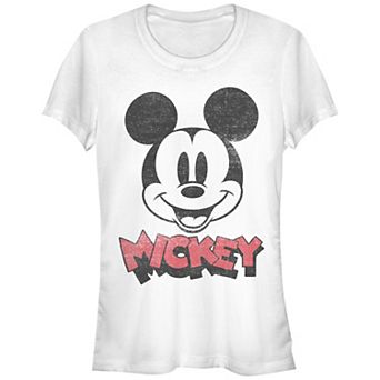 Disney's Mickey Mouse Happy Face Juniors' Graphic Tee