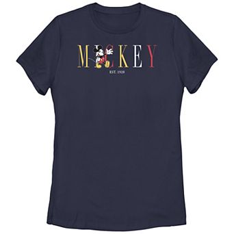 Disney's Mickey Mouse Est. 1928 Juniors' Graphic Tee