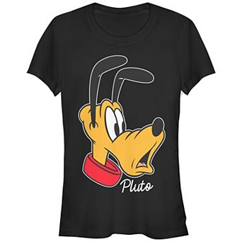 Disney's Mickey Mouse Classic Surprised Pluto Juniors' Graphic Tee