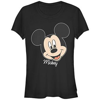 Disney's Mickey Mouse Head Portrait Juniors' Graphic Tee