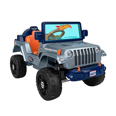 Power Wheels Hot Wheels Jeep Wrangler Battery Operated Ride On Vehicle