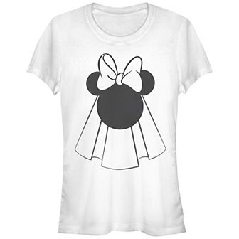 Disney's Minnie Mouse Bride Veil Juniors' Graphic Tee