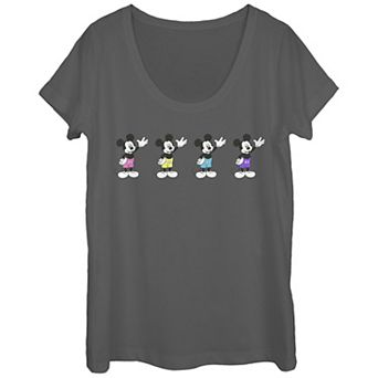 Disney's Mickey Mouse Colorful Shorts Juniors' Graphic Tee