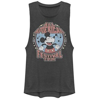 Disney's Mickey Mouse All American Festival Tour Juniors' Graphic Tank