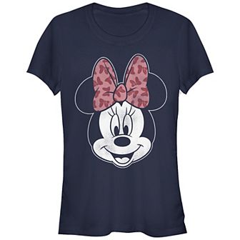 Disney's Minnie Mouse Bows Print Bow Juniors' Graphic Tee