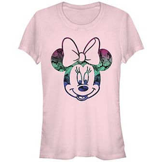 Disney's Minnie Mouse Tropical Print Head Juniors' Graphic Tee
