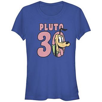 Disney's Mickey Mouse Classic Pluto 30 Smile Juniors' Graphic Tee