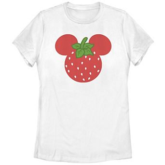 Disney's Mickey Mouse Strawberry Head Juniors' Graphic Tee