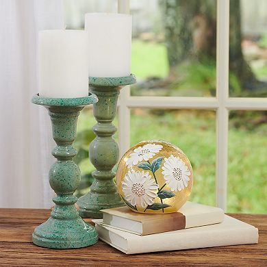 Studio 66 Daybreak Floral Mini Orb Light LED Table Decor