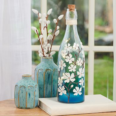 Studio 66 Dogwood Dreams Bottle LED Table Decor