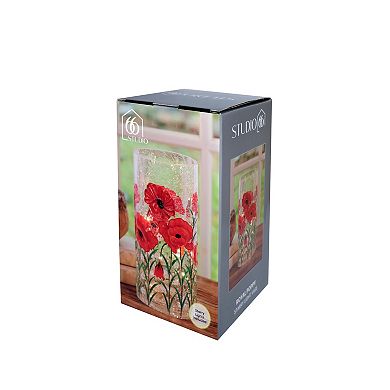 Studio 66 Royal Poppy Vase LED Table Decor