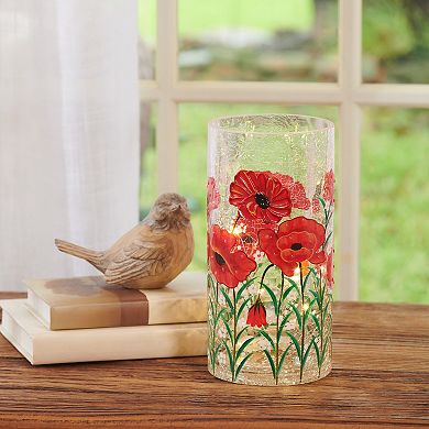 Studio 66 Royal Poppy Vase LED Table Decor