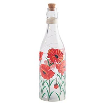Studio 66 Royal Poppy Bottle LED Table Decor
