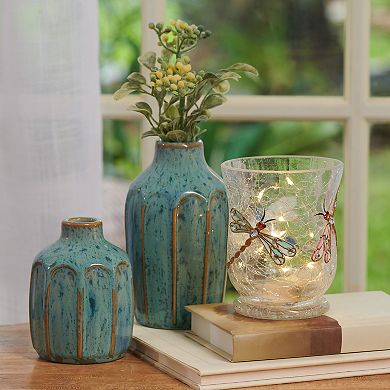 Studio 66 Dancing Dragonflies Votive Holder LED Table Decor