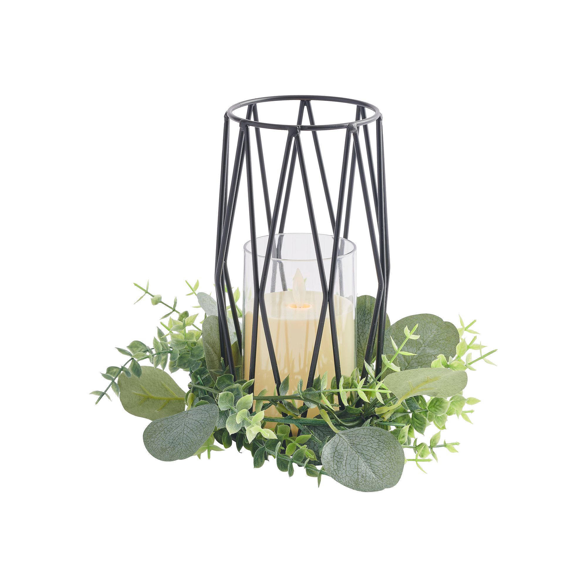 Studio 66 Peyton Hurricane LED Candle Lantern Table Decor, Multi None