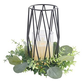 Studio 66 Peyton Hurricane LED Candle Lantern Table Decor