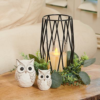 Studio 66 Peyton Hurricane LED Candle Lantern Table Decor