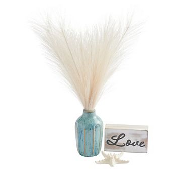 Studio 66 Skylar "Love" Box Art, Vase & Starfish Table Decor 3 pc Set