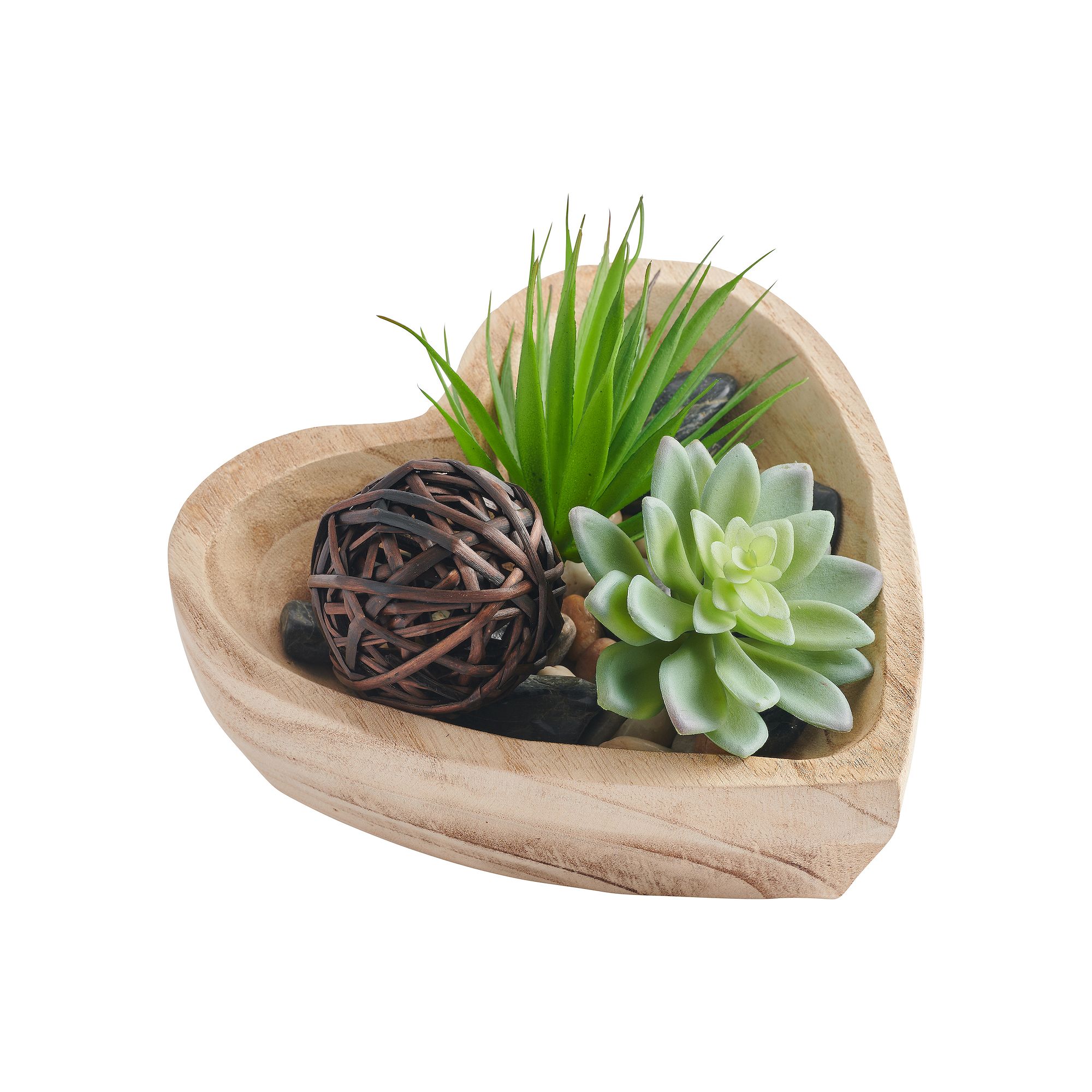 Studio 66 Desert Hearts Artificial Succulents Centerpiece Table Decor, Mult
