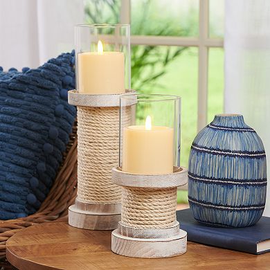 Studio 66 Avalon S2 Pillar LED Candle Holder Table Decor 2-pc. Set
