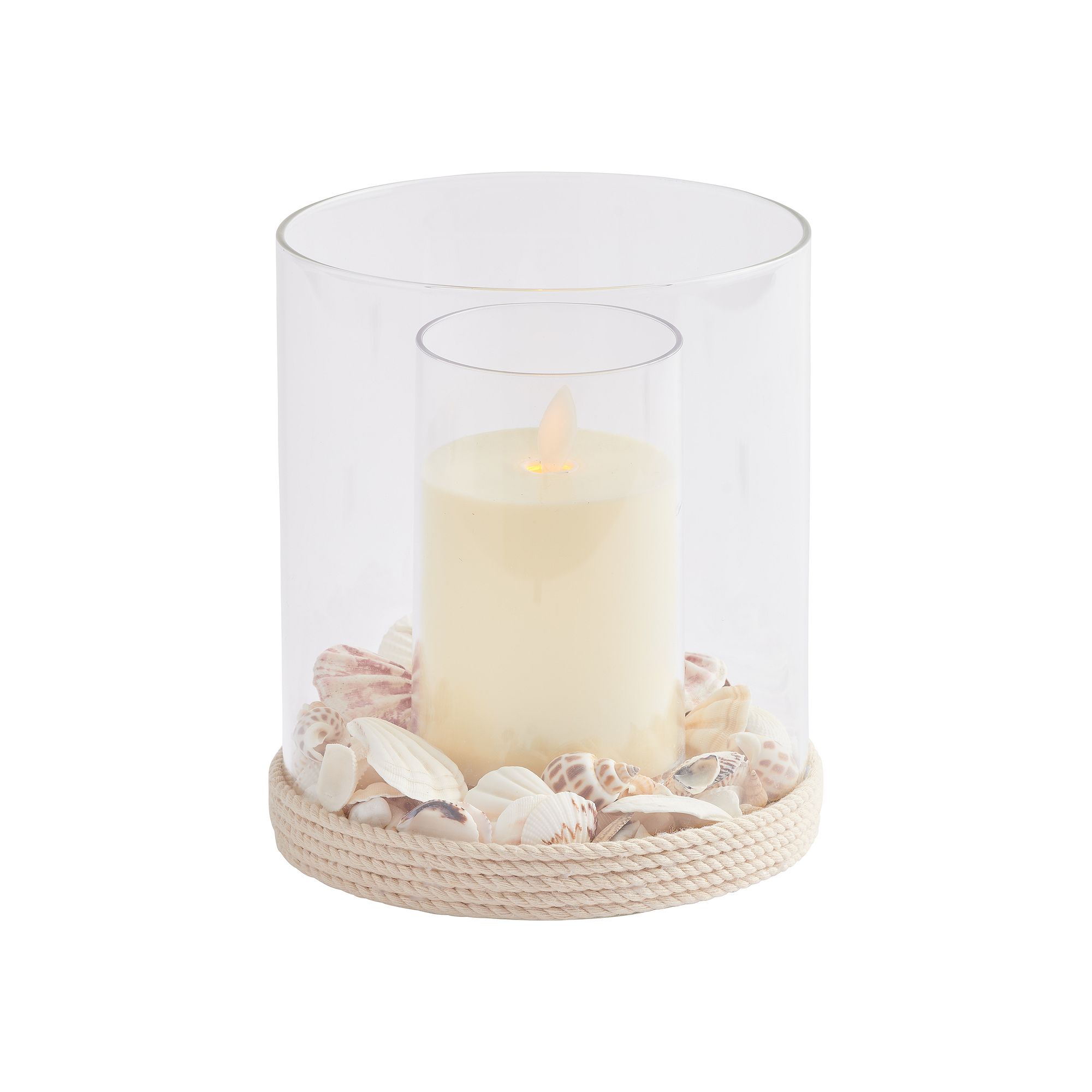 Studio 66 Margate Hurricane LED Candle Holder Table Decor, Multi None