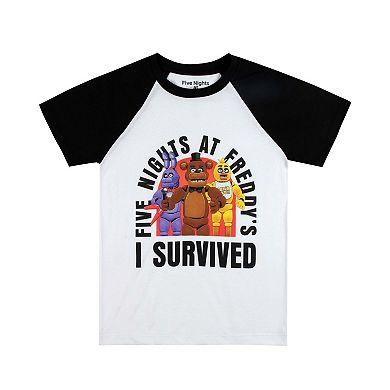 Boys 8-20 Bioworld Five Nights at Freddy's Short Sleeve Crewneck Graphic Tee 4-Pack