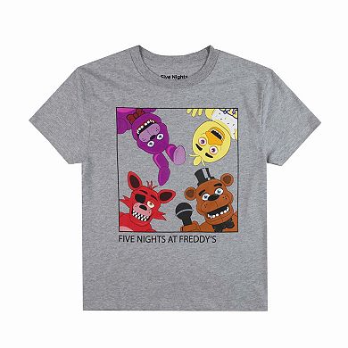 Boys 8-20 Bioworld Five Nights at Freddy's Short Sleeve Crewneck Graphic Tee 4-Pack