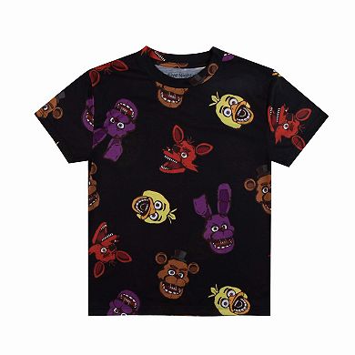 Boys 8-20 Bioworld Five Nights at Freddy's Short Sleeve Crewneck Graphic Tee 4-Pack