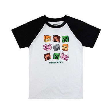 Boys 8-20 Minecraft Creepers & Friends Short Sleeve Crewneck Graphic Tee 4-Pack