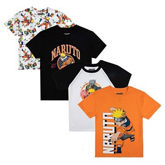 Boys 8-20 Bioworld Naruto Uzumaki Portrait Crewneck Graphic Tee 4-Pack