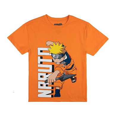 Boys 8-20 Bioworld Naruto Uzumaki Portrait Crewneck Graphic Tee 4-Pack