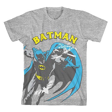 Boys 8-20 DC Comics Batman Portraits & Logos Crewneck Graphic Tee 4-Pack