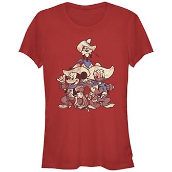 Disney's Mickey Mouse And Friends Vintage Cowboys Juniors' Graphic Tee