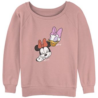 Disney's Minnie Mouse And Daisy Laughing Juniors' Graphic Slouchy Terry