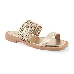 Gold sandals kohls clearance