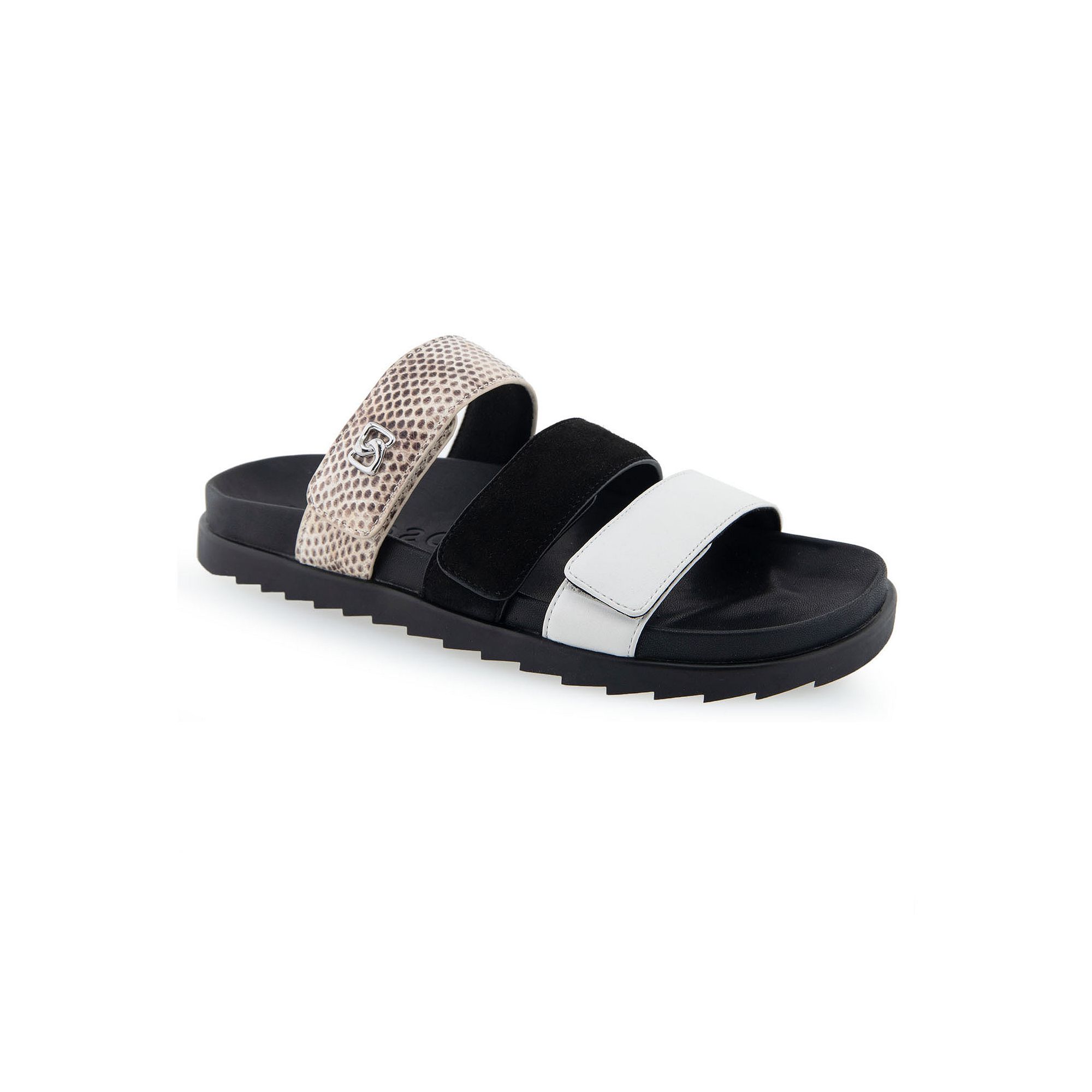 Aerosoles Lee Womens Leather Slide Sandals, Size: 6, White Leather
