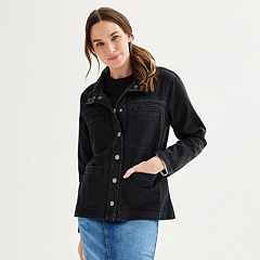 Kohls black jean jacket hotsell