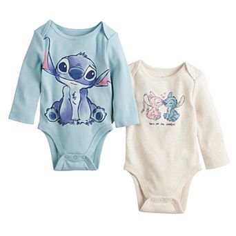 Disney's Lilo and Stitch Baby Long Sleeve 2-Pack Bodysuit by Jumping Beans®