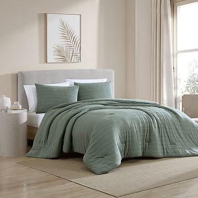 True Comfort Jersey Gray Violet Comforter Set with Shams