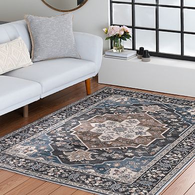 Sonoma Goods For Life® Dream Step Medallion Border Area Rug