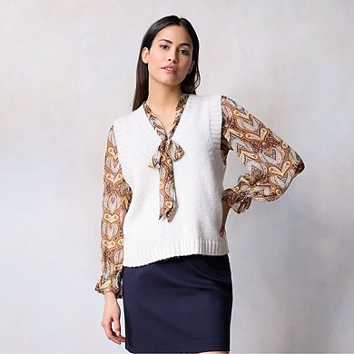 Women's LC Lauren Conrad Tie-Front Blouse