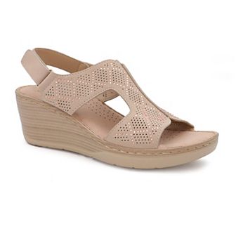 Yoki Crimson Women's Comfort Wedges