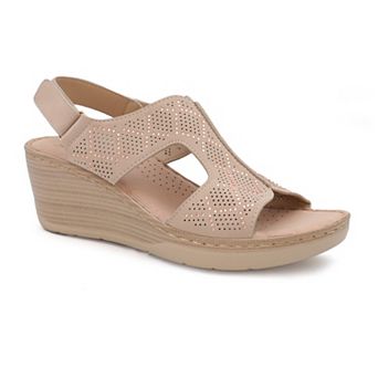 Yoki Crimson Women's Comfort Wedges