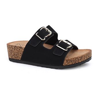Yoki Lorayn-10 Women's Wedge Slip-On Sandals