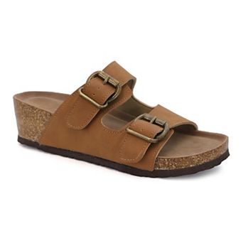 Yoki Lorayn-10 Women's Wedge Slip-On Sandals